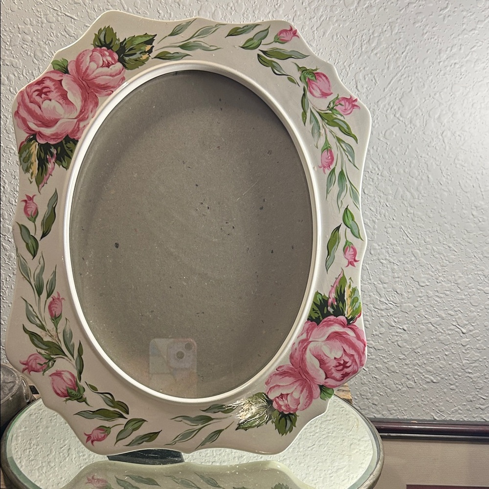 Floral Oval Picture Frame cottage core, bloom core,
